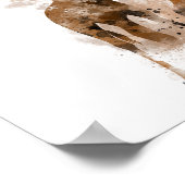 GIRAFFE UND BABY - Poster (Ecke)