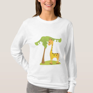 Giraffe und Baum T-Shirt