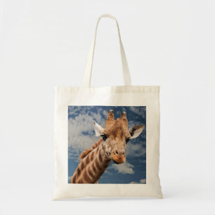 Giraffe und Blue Sky Tote Bag Tragetasche