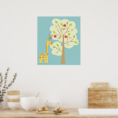 Giraffe und Bunny Poster (Küche)