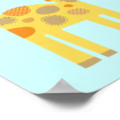 Giraffe und Bunny Poster (Ecke)