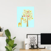 Giraffe und Bunny Poster (Heimbüro)