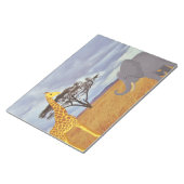 Giraffe und Elefant in der Safari Notizblock (angewinkelt)
