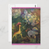 Giraffe und Hippo*** Postkarte (Vorne/Hinten)