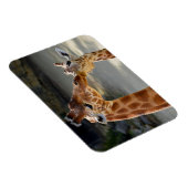 Giraffe und ihr Baby Magnet (Rechte Seite)