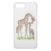 Giraffe und ihr Kalb auf einem iPhone-Fall Case-Mate iPhone Hülle (Rückseite)