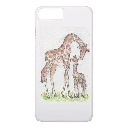 Giraffe und ihr Kalb auf einem iPhone-Fall Case-Mate iPhone Hülle (Rückseite)