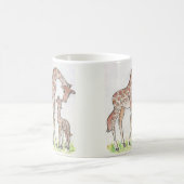 Giraffe und ihr Kalb-Design auf einer Tasse / Cup (Mittel)