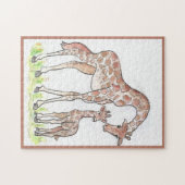 Giraffe und ihr Kalb Puzzle (Horizontal)