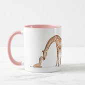 Giraffe und Kalb "Beste Mutter aller Zeiten" Tasse (Links)