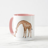 Giraffe und Kalb "Beste Mutter aller Zeiten" Tasse (Vorderseite Links)