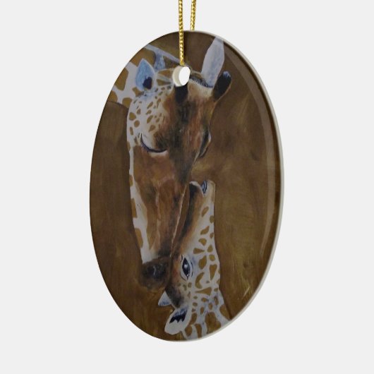 Giraffe und Keramik Ornament (Links)