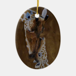 Giraffe und Keramik Ornament