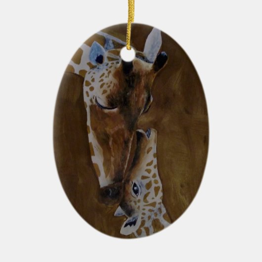 Giraffe und Keramik Ornament (Vorne)