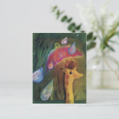 Giraffe und Ladybug*** Postkarte (Stehend Vorderseite)