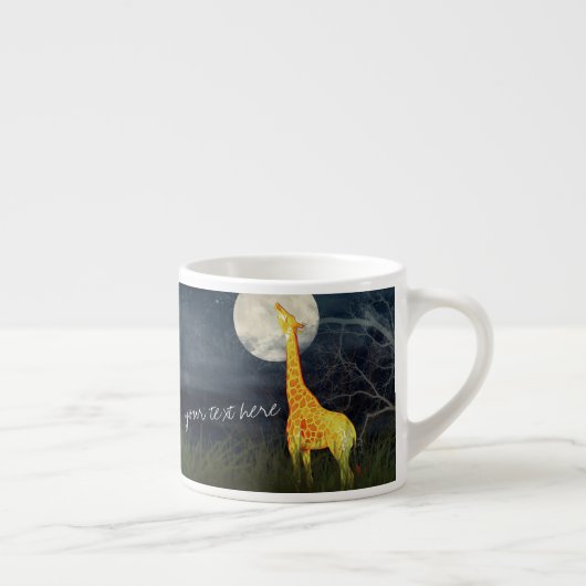 Giraffe und Mond | Custom Jumbo Tasse / Espresso T (Rechts)