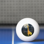 Giraffe und Mond |Custom Three Star Pong Pong Ball Tischtennisball (Netto)