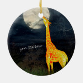 Giraffe und Mond | Dekoration nach Maß (Hinten)