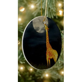 Giraffe und Mond | Dekoration nach Maß