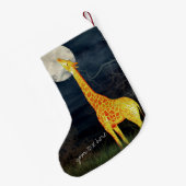 Giraffe und Mond | Gewohnter Weihnachtsmarkt-Strum Kleiner Weihnachtsstrumpf (Rückseite (Hängend))