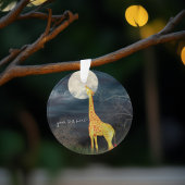 Giraffe und Mond | Plexiglas Ornament