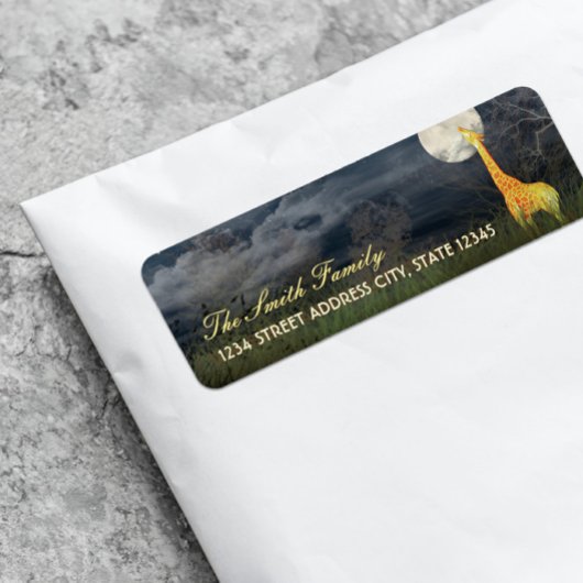 Giraffe und Mond | Zollrechtliche Rücksendeadresse