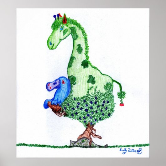 Giraffe und Platypus Poster (Vorne)