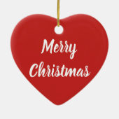 Giraffe und Weihnachtsmann Keramik Ornament (Hinten)
