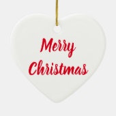 Giraffe und Weihnachtsmann Keramik Ornament (Hinten)