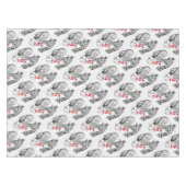 Giraffe und Weihnachtsmann Tischdecke (Vorderseite (Horizontal))
