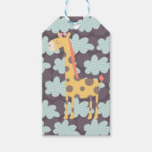 Giraffe und Wolken Geschenkanhänger (Vorderseite)