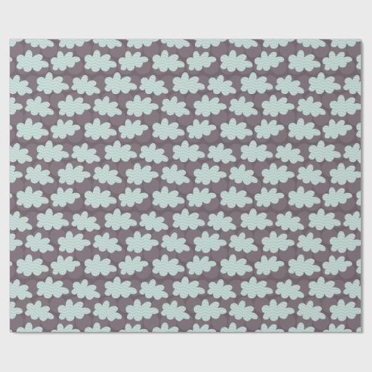 Giraffe und Wolken Geschenkpapier (Flach)