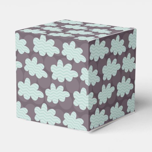 Giraffe und Wolken Geschenkschachtel (Rückseite)