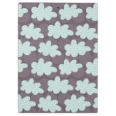 Giraffe und Wolken Klemmbrett (Rückseite)