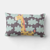 Giraffe und Wolken Lendenkissen (Rückseite)
