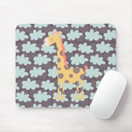 Giraffe und Wolken Mousepad (Mit Mouse)