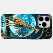 Giraffe Under Blue Moon Case-Mate iPhone Hülle (Rückseite (Horizontal))