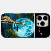 Giraffe unter Mondlicht Case-Mate iPhone Hülle (Rückseite (Horizontal))