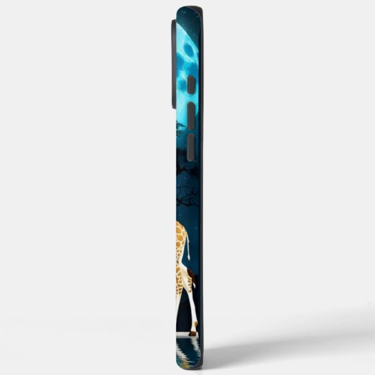 Giraffe unter Vollmond Case-Mate iPhone Hülle (Rückseite / Links)
