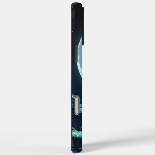 Giraffe unter Vollmond Case-Mate iPhone Hülle (Rückseite / Rechts)