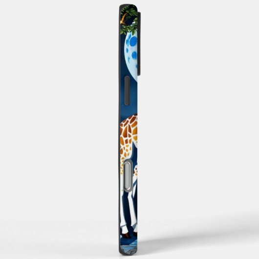 Giraffe unter Vollmond Case-Mate iPhone Hülle (Rückseite / Rechts)