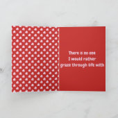 Giraffe-Valentinskarte Feiertagskarte (Innenseite)