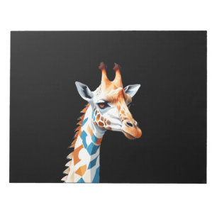 Giraffe Vector Art mit lebhaften Farben Notizblock
