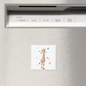 Giraffe Vector Painting Adorable Fun Animal Play Magnet (In Situ (Geschirrspüler))