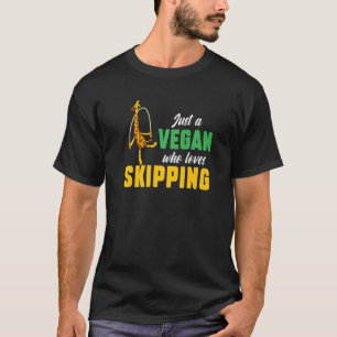 Giraffe Vegan Who Lieben springen Fallschirmspring T-Shirt