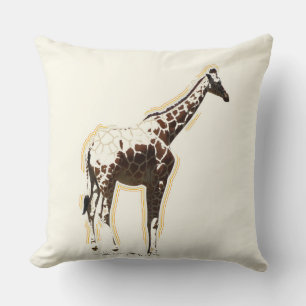 Giraffe Verblassend Kissen