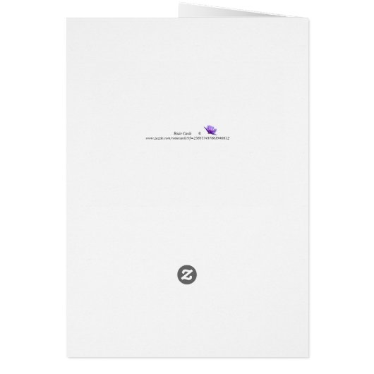 Giraffe-Verlobung-Karte, Zoo-Party (Hinten)