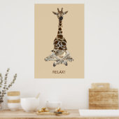 Giraffe vermitteln poster (Küche)