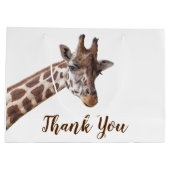 Giraffe Vielen Dank Große Geschenktüte (Rückseite)