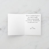 Giraffe Vielen Dank Hinweis Dankeskarte (Innenseite)